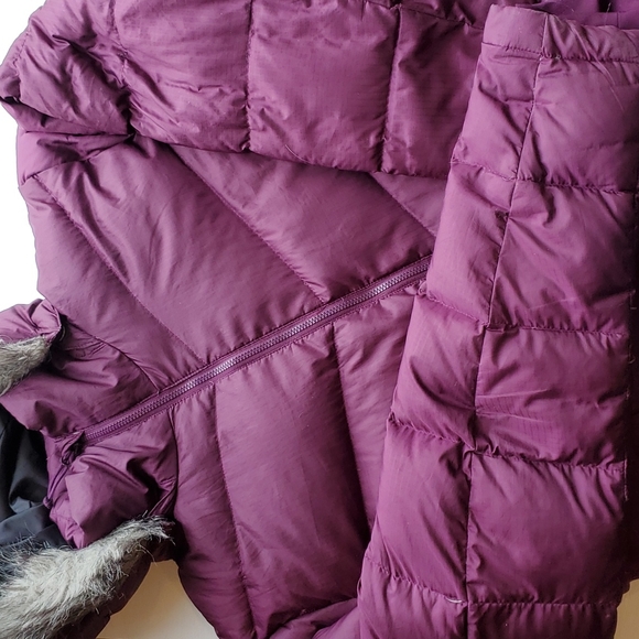 Columbia Maroon 650 Down Midi Winter Jacket XL - Picture 6 of 7